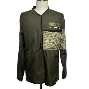 Nike Green Bay packers large salute to service windbreaker